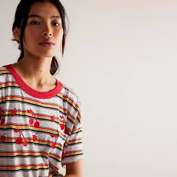 Free People Cherri Tee NWOT - Picture 3 of 9